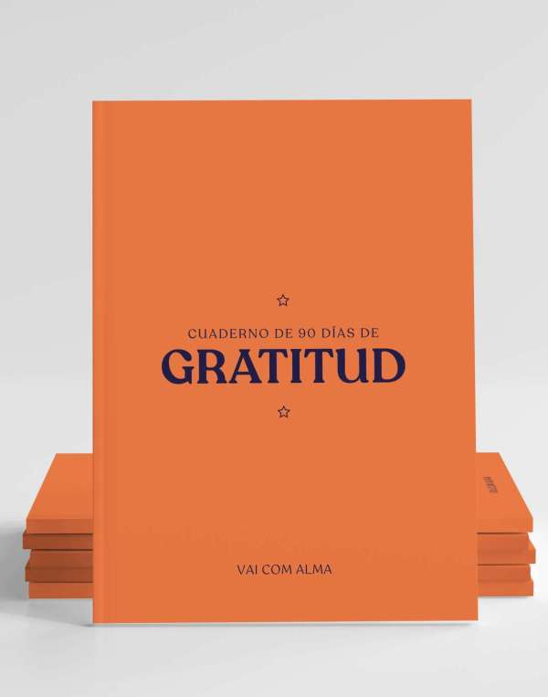 Cuaderno de 90 días de Gratitud Tomo Naranja: Abundancia, prosperidad y conexión sana con el dinero- Vai Com Alma